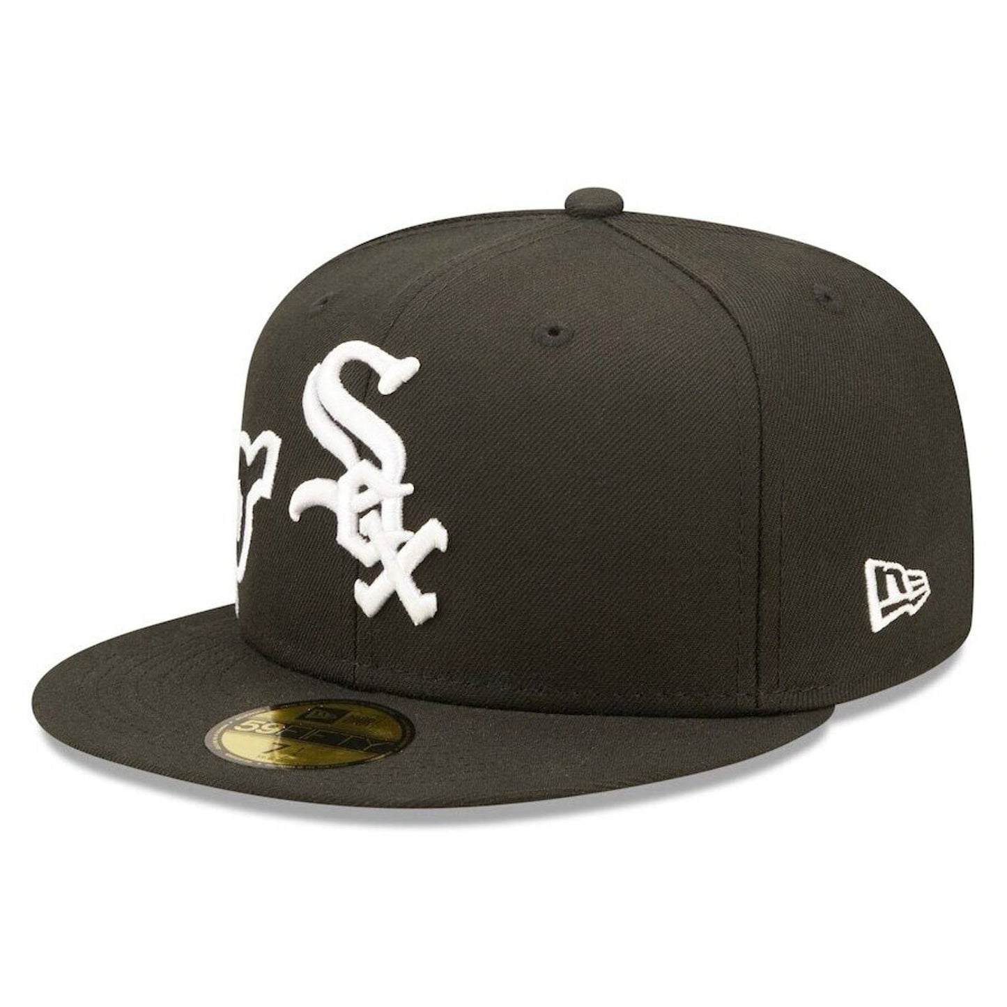 Mens Side Split Chicago White Sox Era 59FIFTY Navy Hat Green Bottom Retro OG