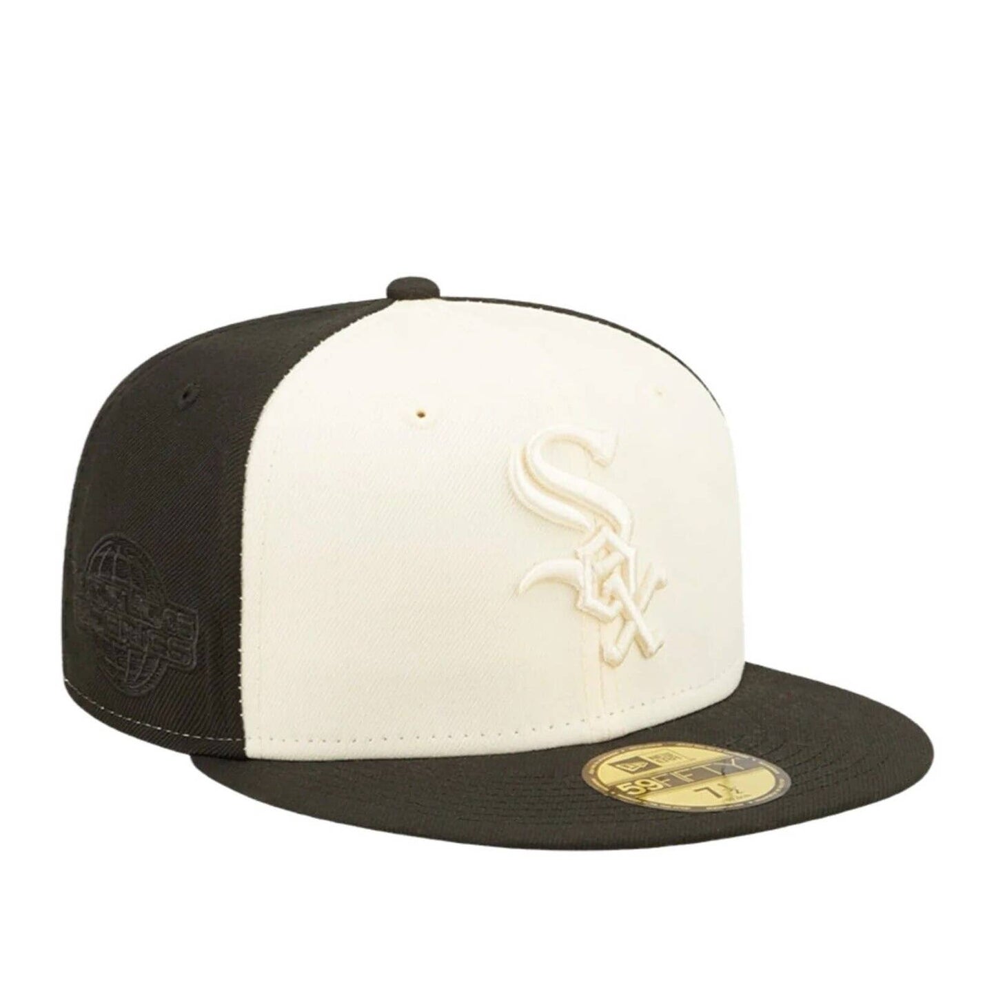 Chicago White Sox Era Tonal 2 Tone Black/ Cream 59fifty Fitted Hat GREY BRIM