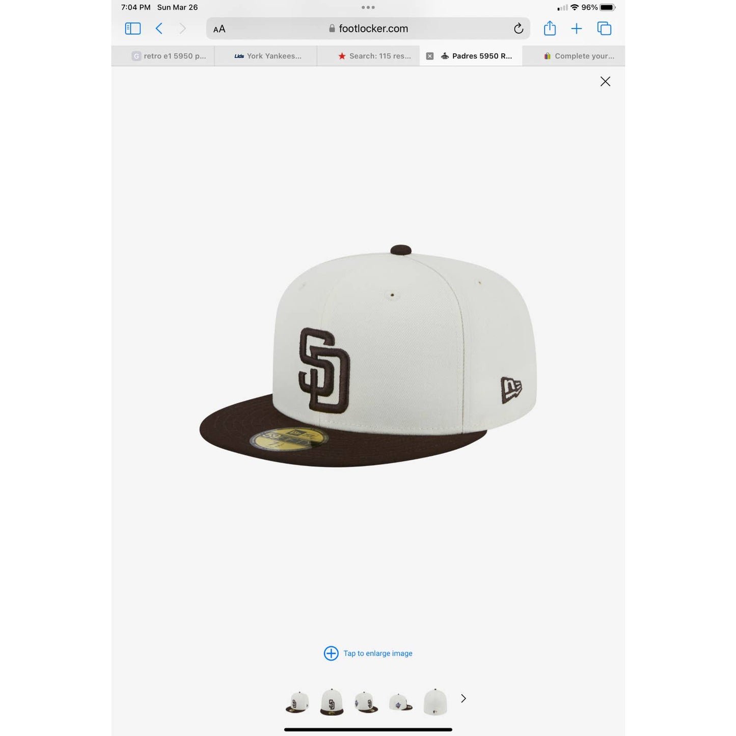 Mens SAN DIEGO PADRES WS 1998 CHROME CREAM BROWN Era 59FIFTY Fitted Hat Cap