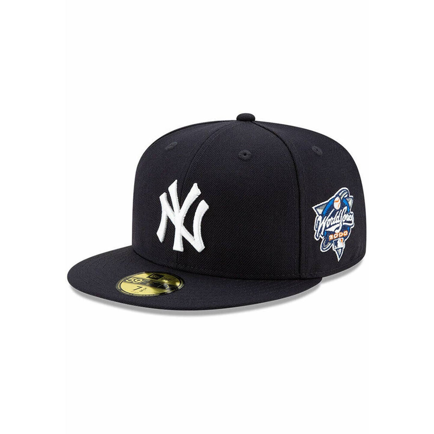 New Era MLB New York Yankees Navy 5950 Fitted Hat 2000 World Series Patch Cap OG