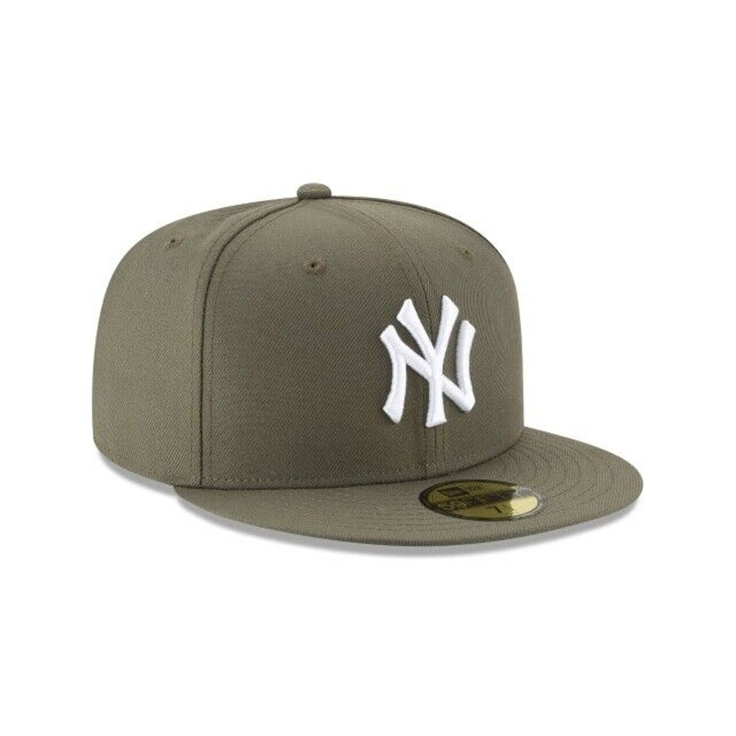 New York Yankees MLB Era 59FIFTY Fitted Cap HAT 5950 OLIVE ARMY GREEN GREY