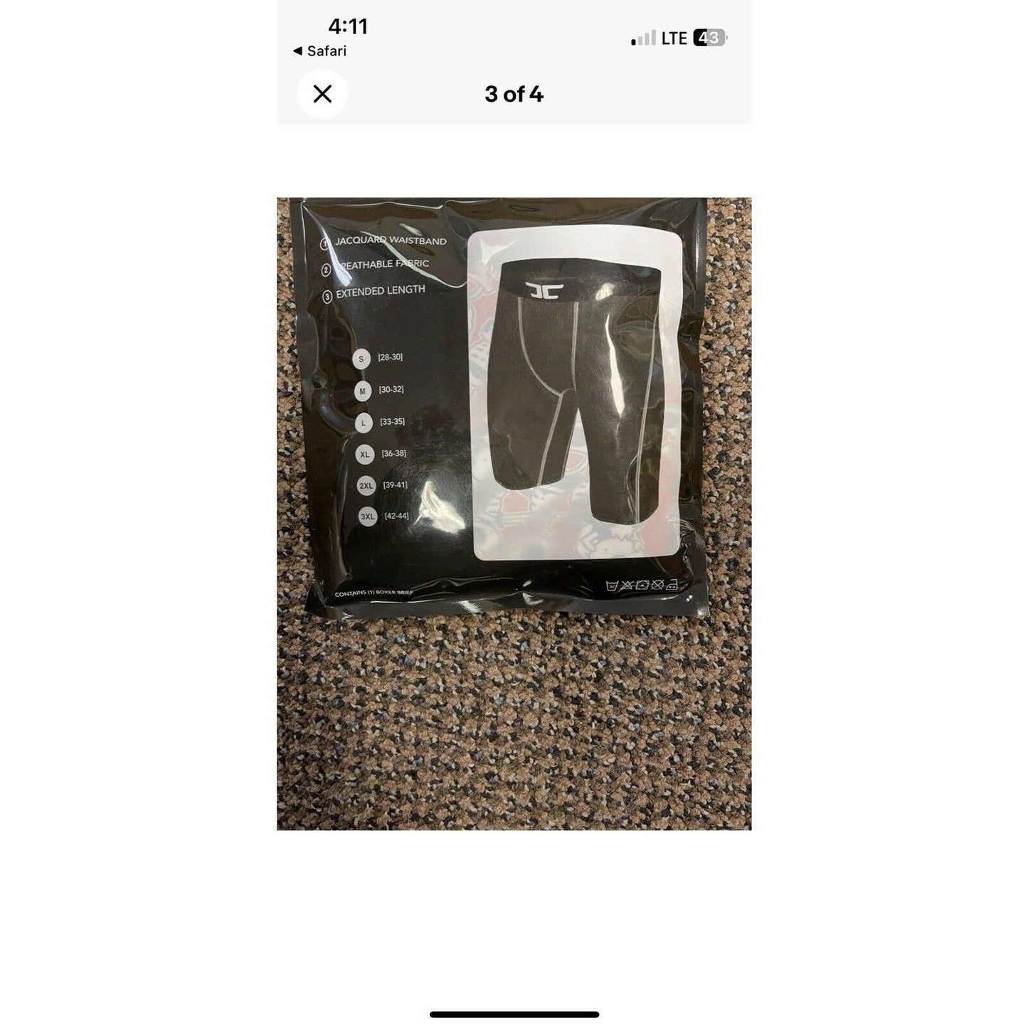 JORDAN CRAIG MEN’S UNDERWEAR PRINTED GRAPHIC BOXER BRIEFS RED SKULLS ETHIKA STYL