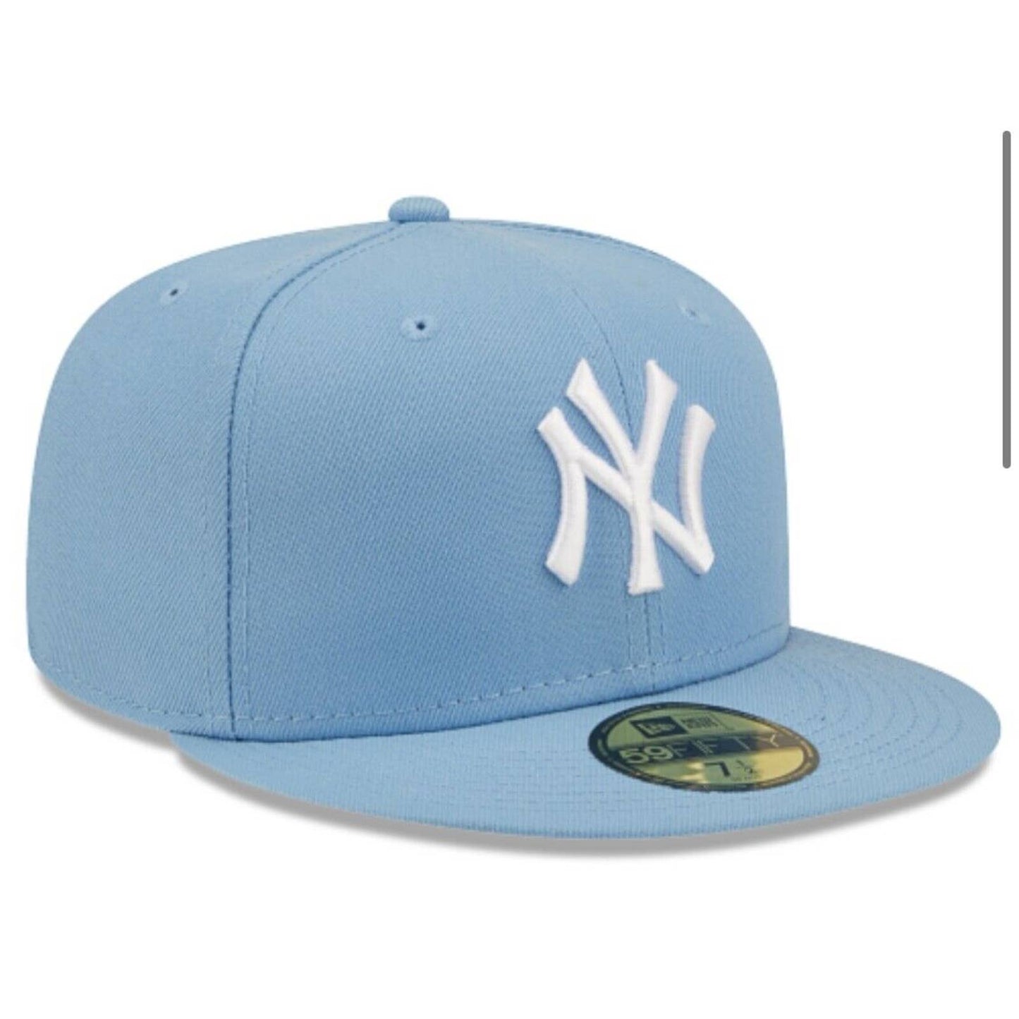 New York Yankees Era 59FIFTY Fitted Cap HAT 5950 BABY SKY LIGHT BLUE WHITE
