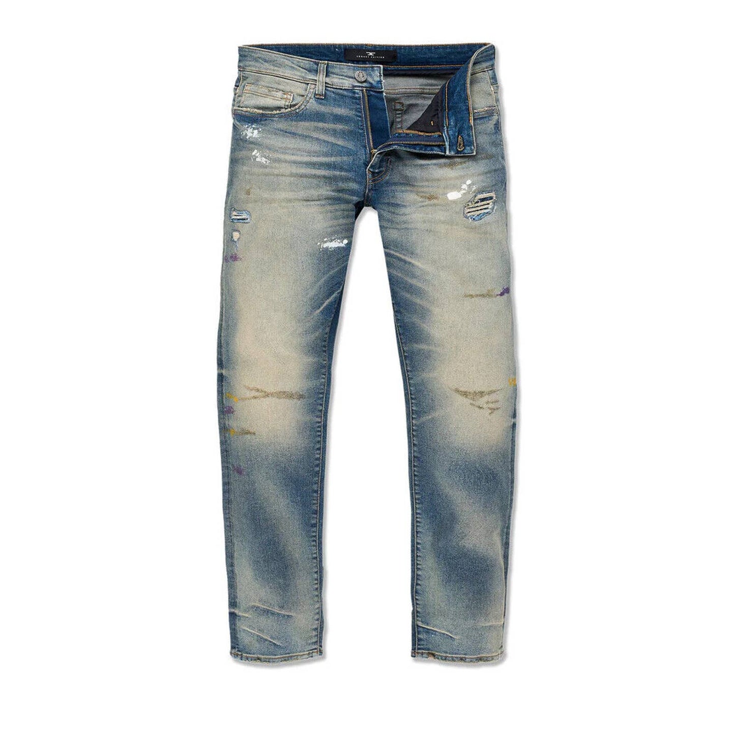 JORDAN CRAIG MENS JEANS DENIM COLLINS FIT 501 STRAIGHT DESERT STORM VINTAGE AGE