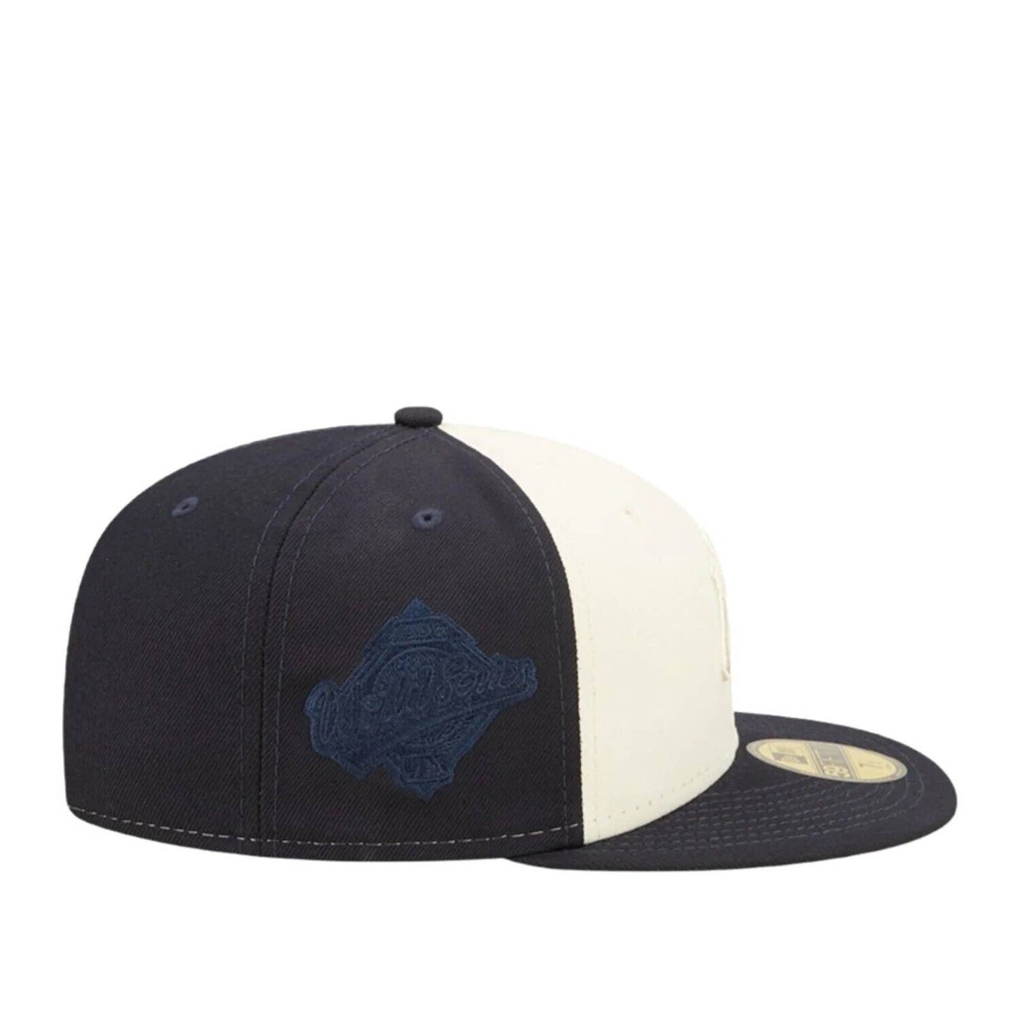 Era 59Fifty MLB New York Yankees Tonal 2-Tone Fitted Hat Mens Cream Navy OG