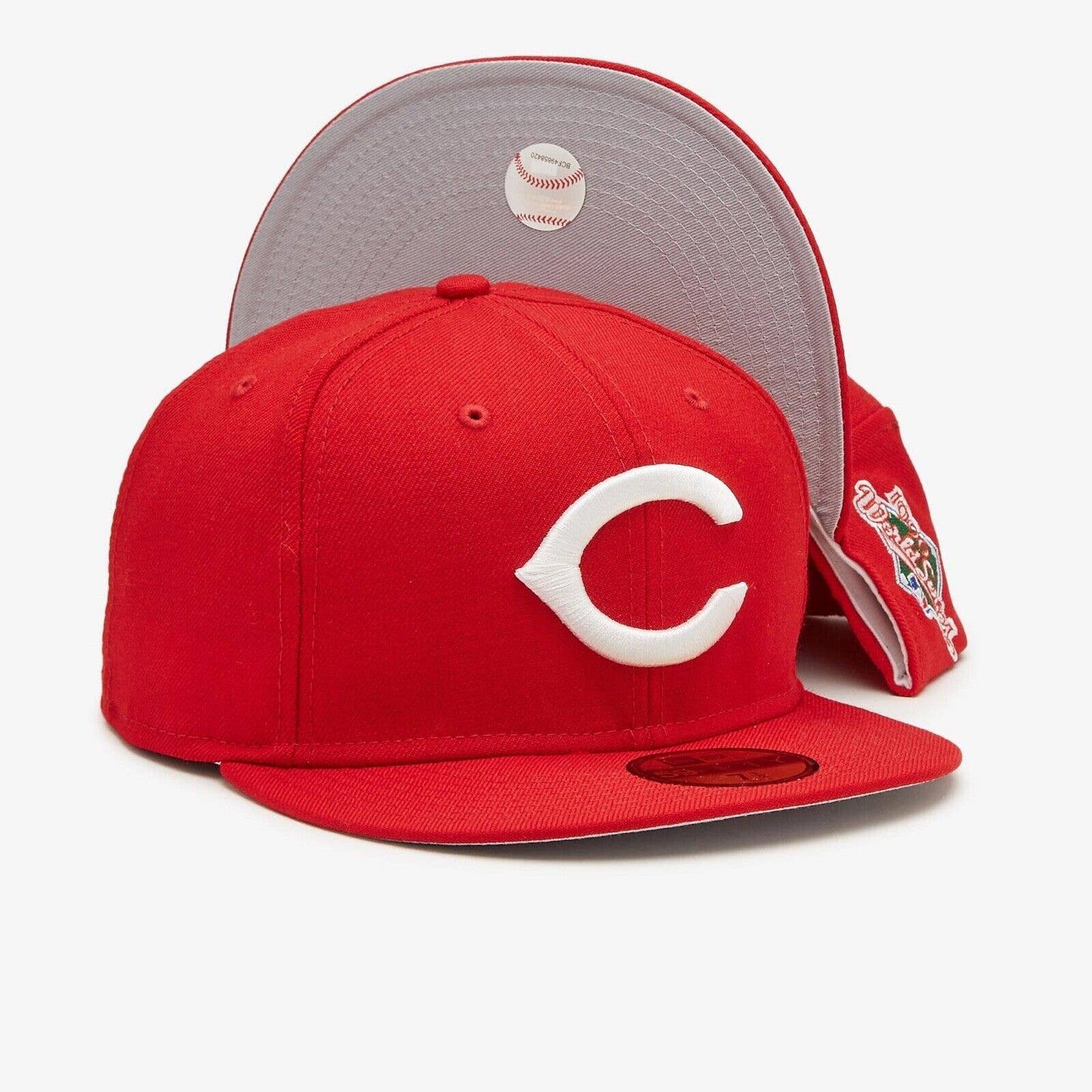 New Era Cincinnati Reds 5950 Fitted Hat MLB World Series 1990 SIde Patch Cap OG
