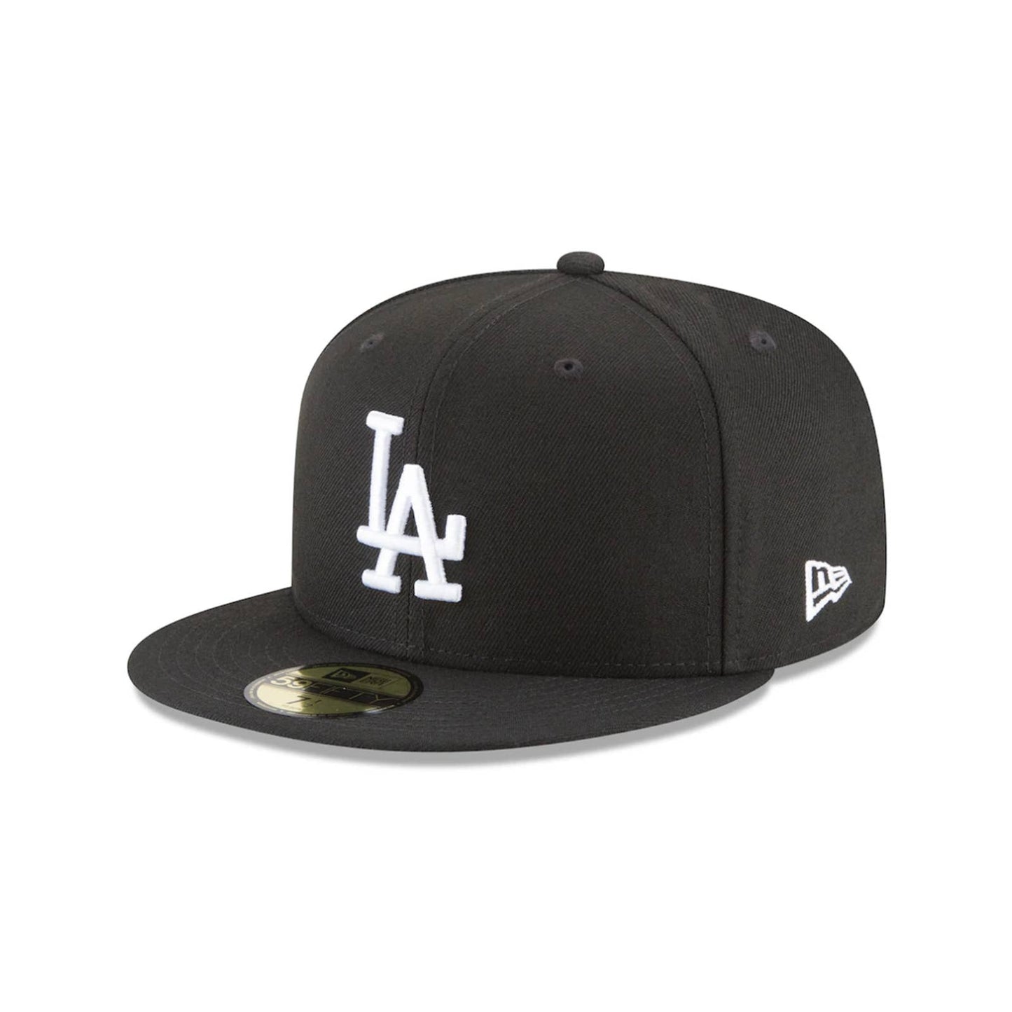 Los Angeles Dodgers MLB Authentic New Era 59FIFTY Fitted HAT 5950 BLACK WHITE