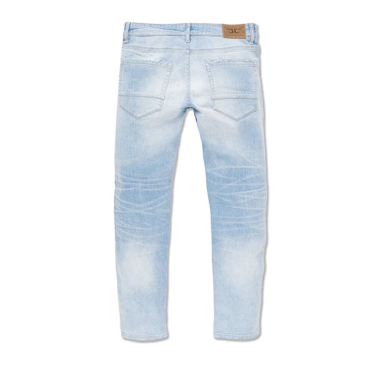JORDAN CRAIG MENS JEANS DENIM COLLINS FIT PASADENA 501 STRAIGHT LIGHT ICE BLUE