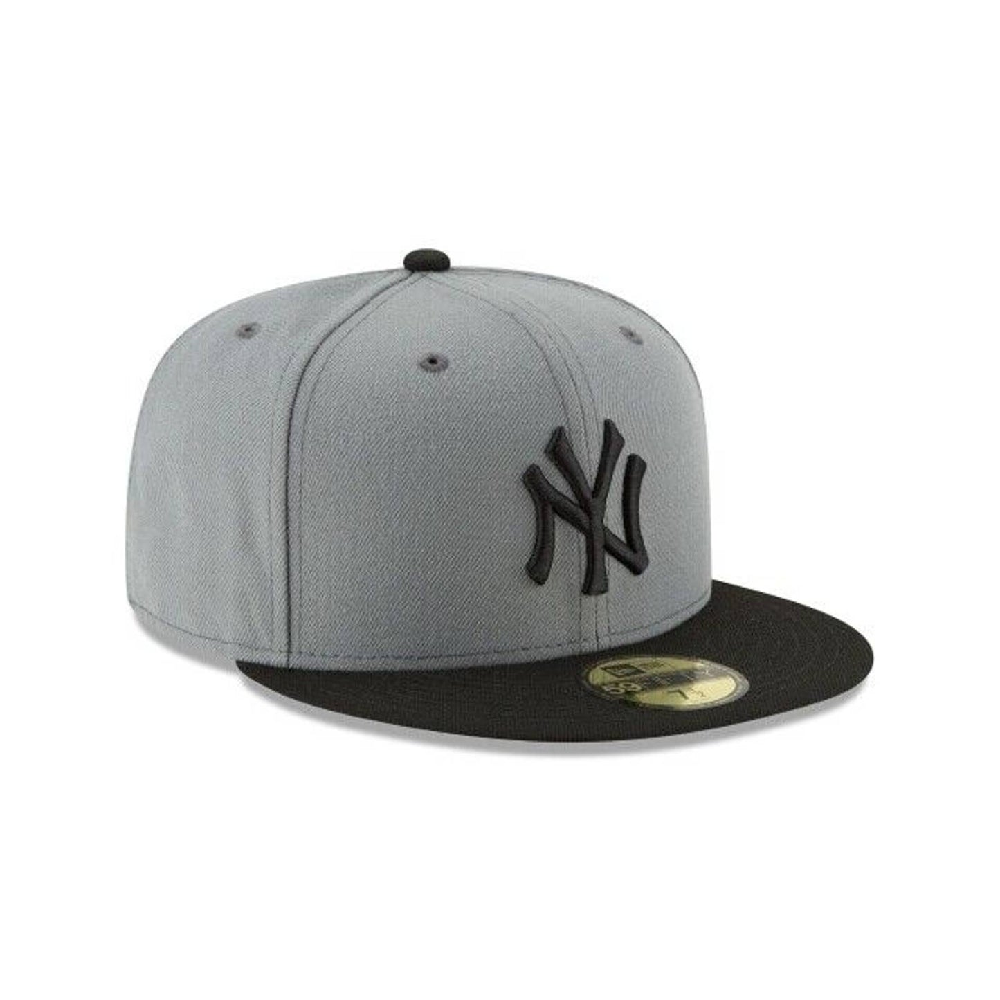 New York Yankees Era 59FIFTY Fitted Cap HAT 5950 STORM GREY BLACK BRIM OG