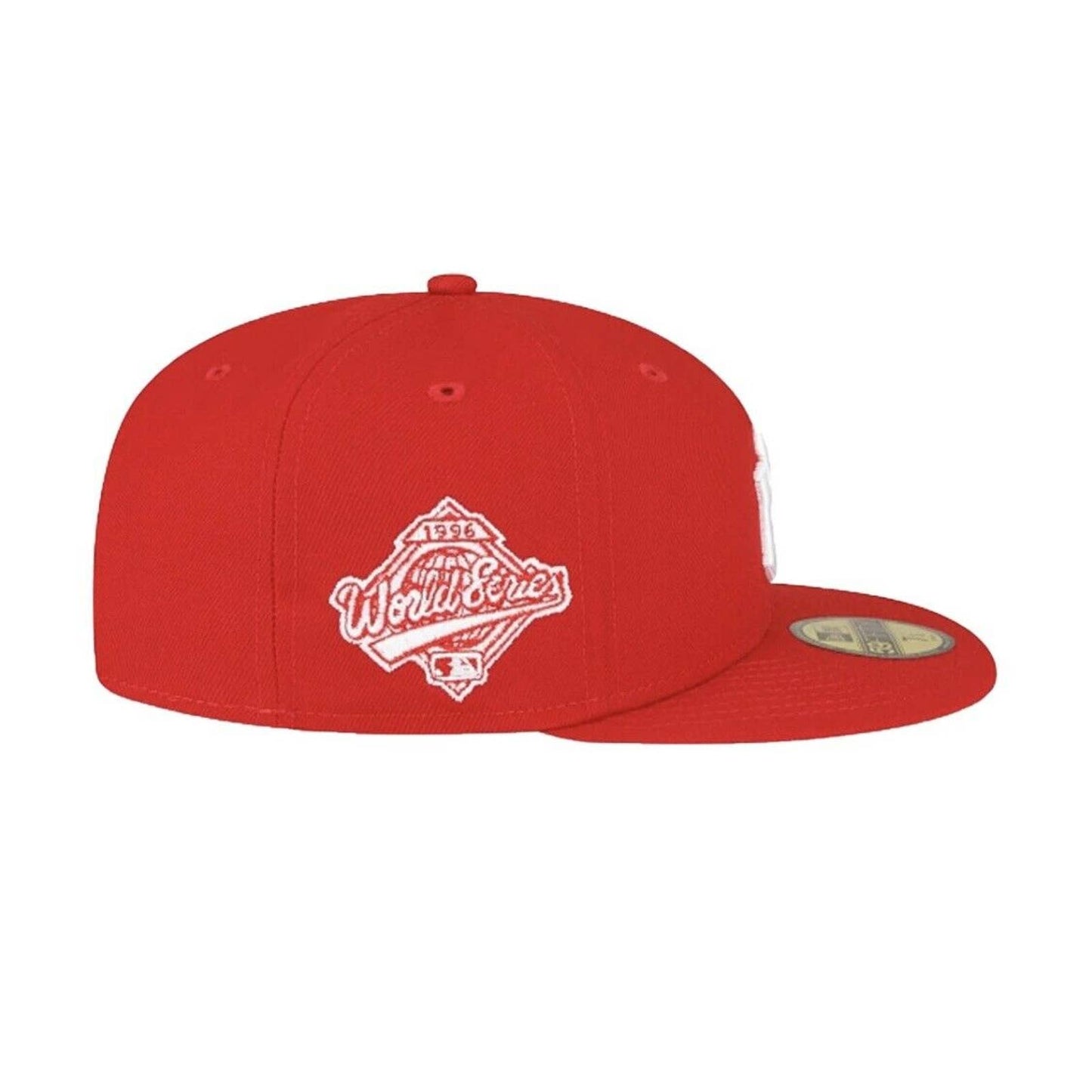 Era MLB New York Yankees Red White 5950 Fitted Hat 1996 World Series Cap OG