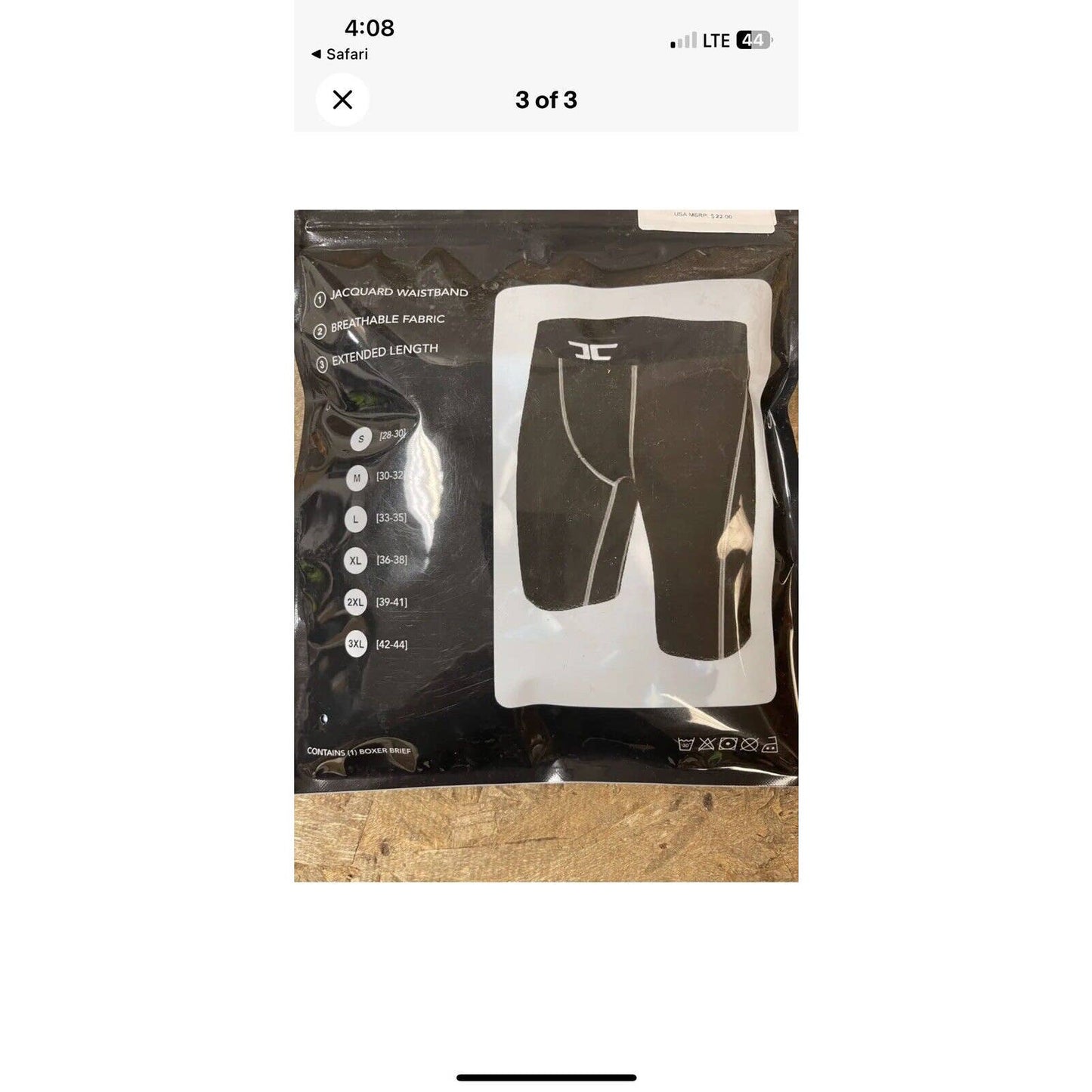 JORDAN CRAIG MEN’S UNDERWEAR PRINTED GRAPHIC BOXER BRIEFS BLUE UNDERWATER SEA