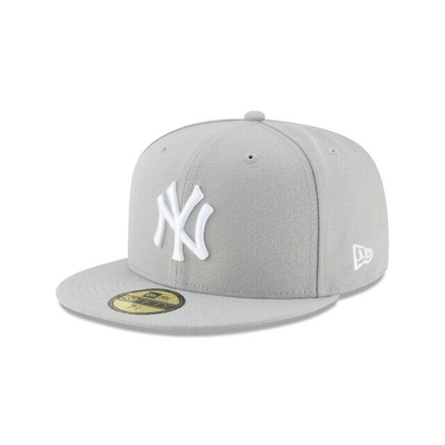 New York Yankees MLB Authentic Era 59FIFTY Fitted Cap HAT 5950 GREY WHITE