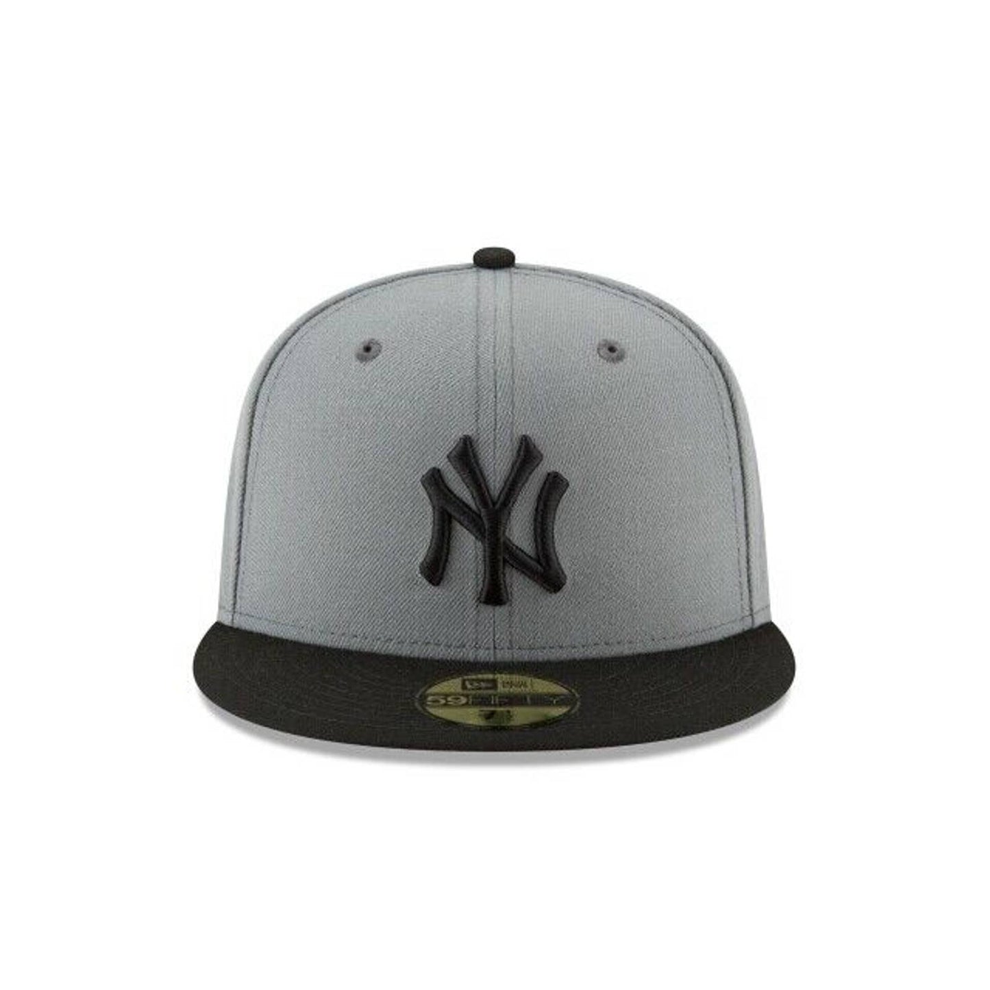 New York Yankees Era 59FIFTY Fitted Cap HAT 5950 STORM GREY BLACK BRIM OG
