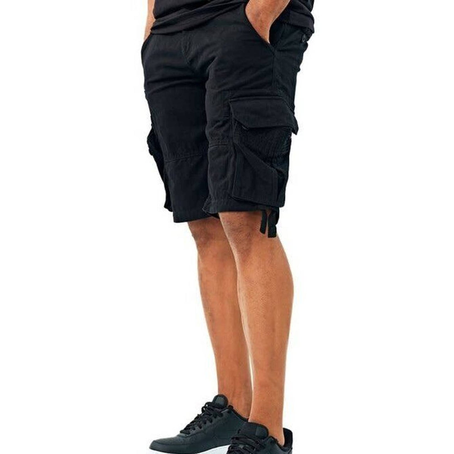 JORDAN CRAIG MEN’S FIELD UTILITY SHORTS BLACK CARGO TWILL POCKETS WOW RETRO
