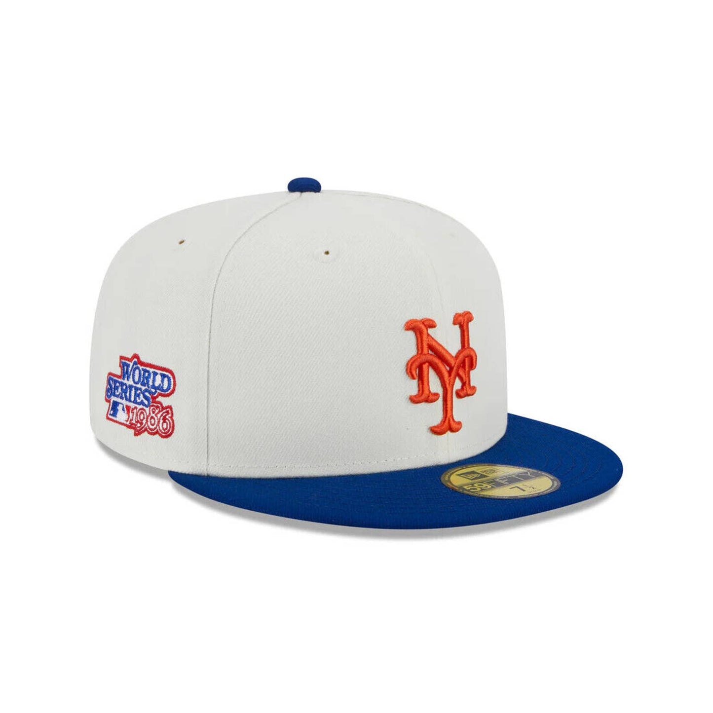 Men’s New York Mets 1982 WS CHROME Cream Royal Era 59FIFTY Fitted Hat Cap OG