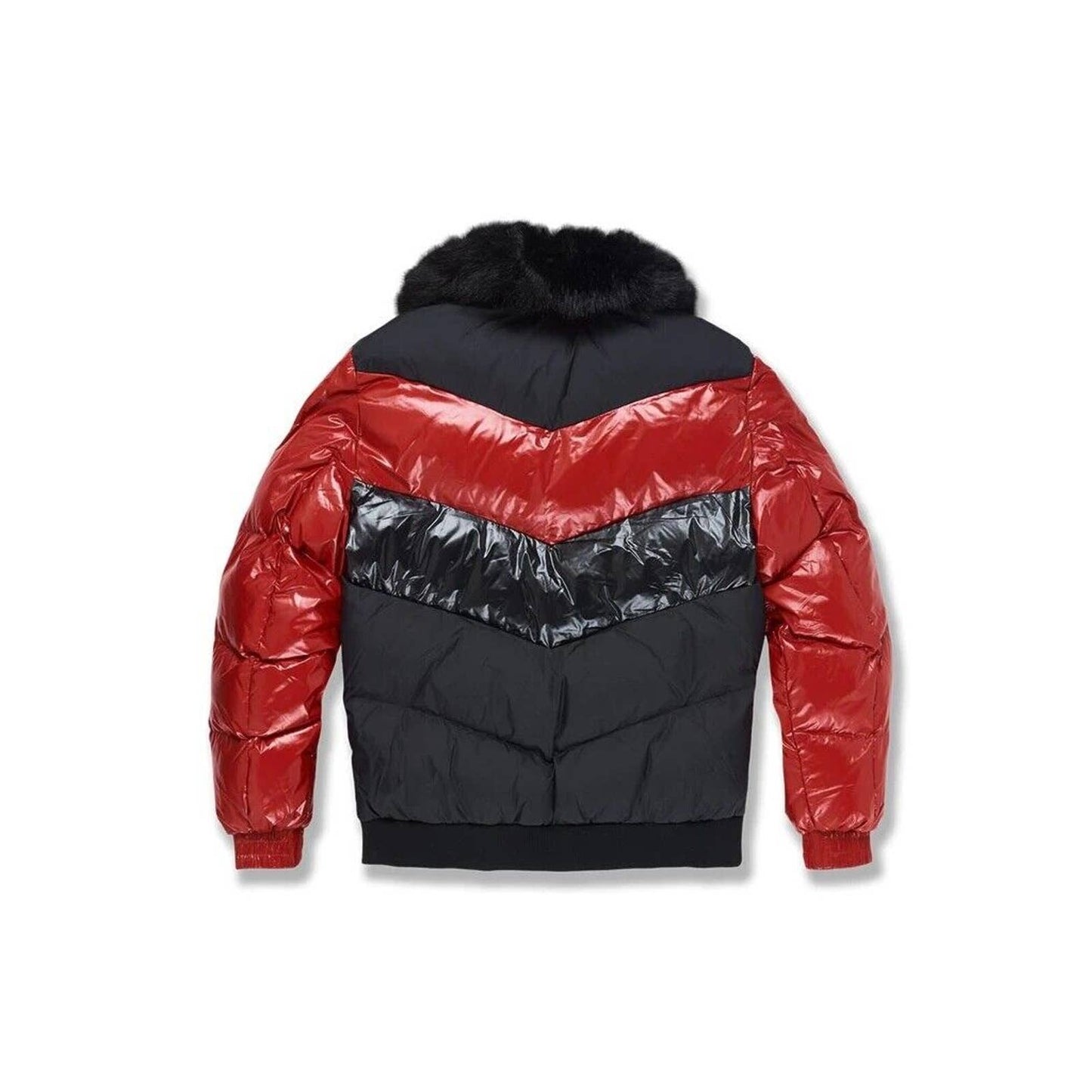 Jordan Craig Men’s Blocked Puffer Jacket Black RED THUNDER SIZES