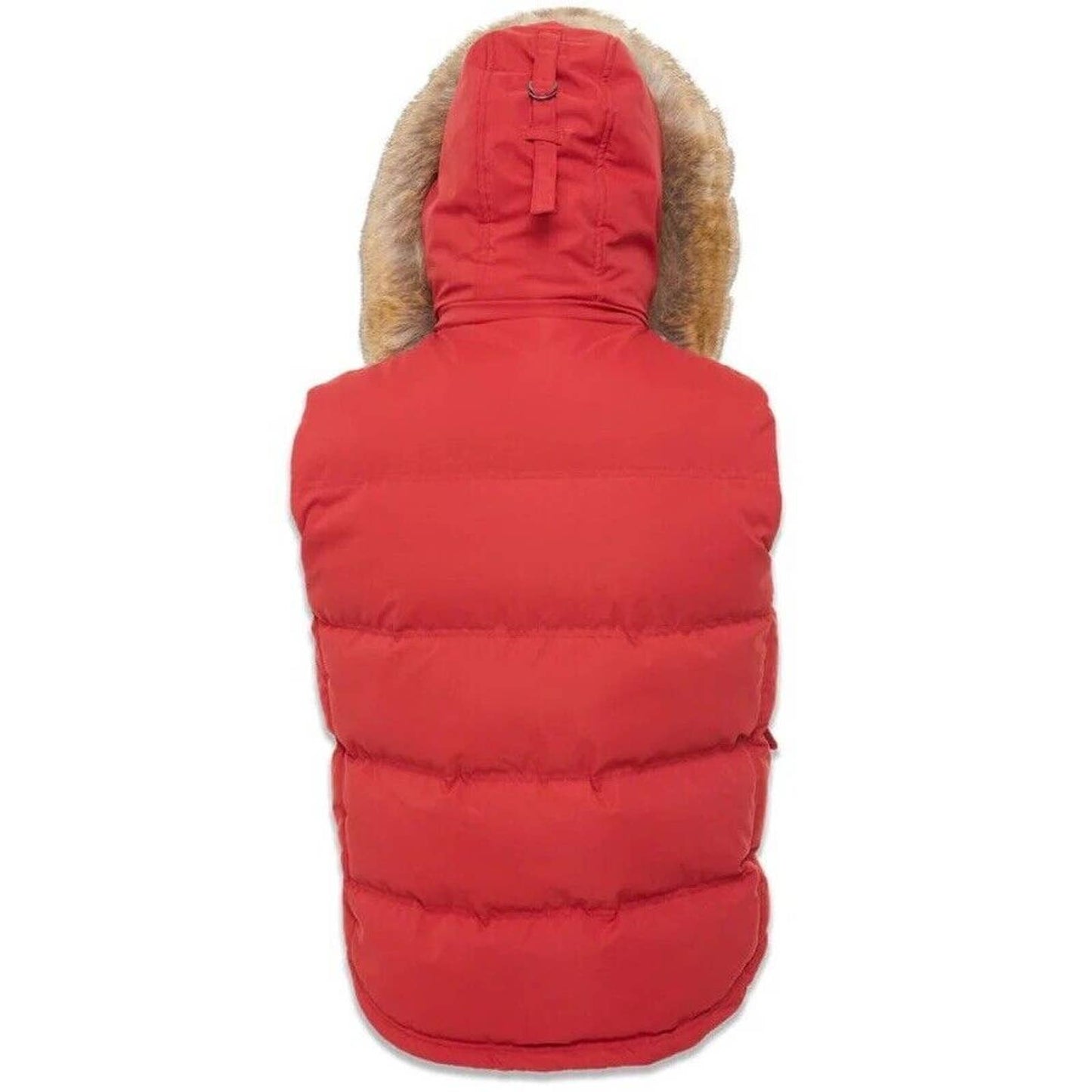 Jordan Craig Men's YUKON FUR LINED RED PARKA VEST PUFFER BUBBLE